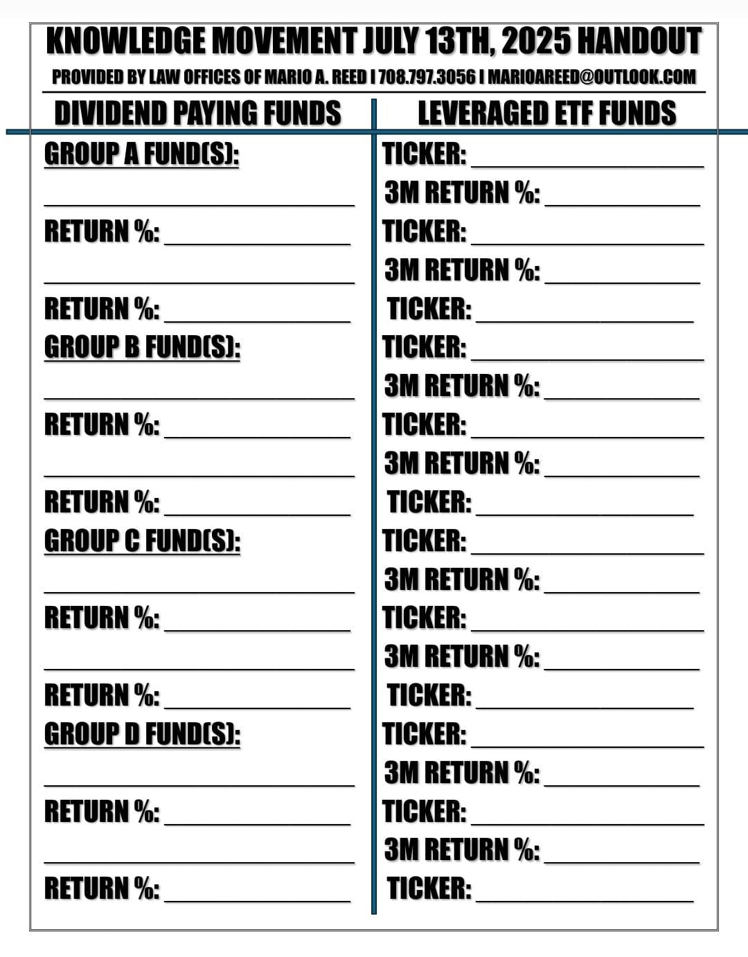 Knowledge Movement Handout