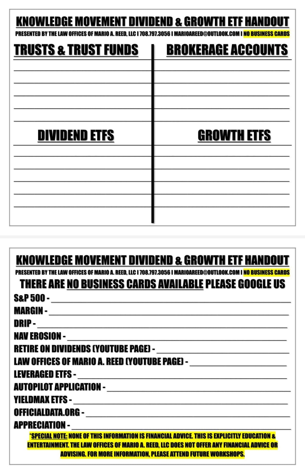 Knowledge Movement Handout