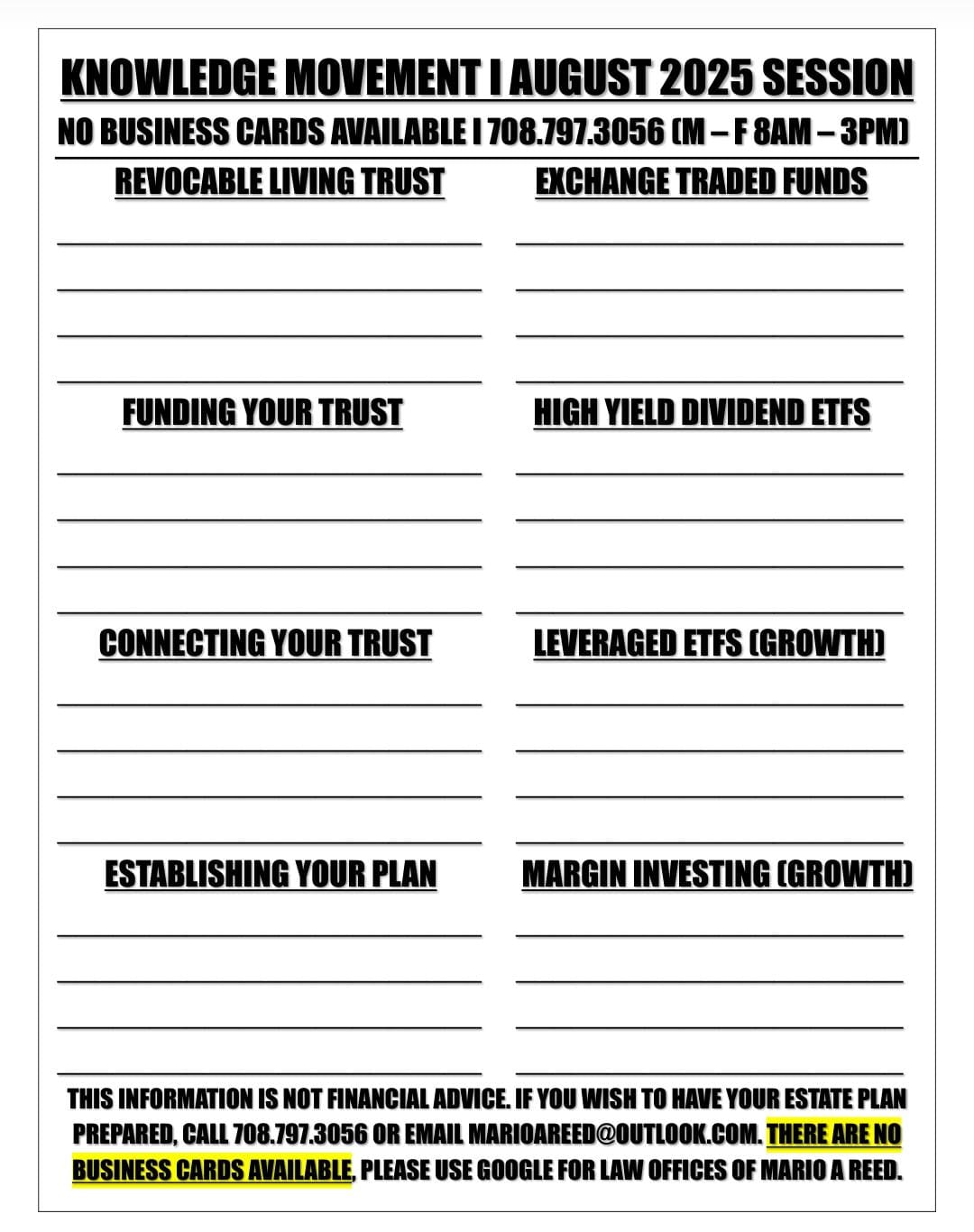 Knowledge Movement Handout